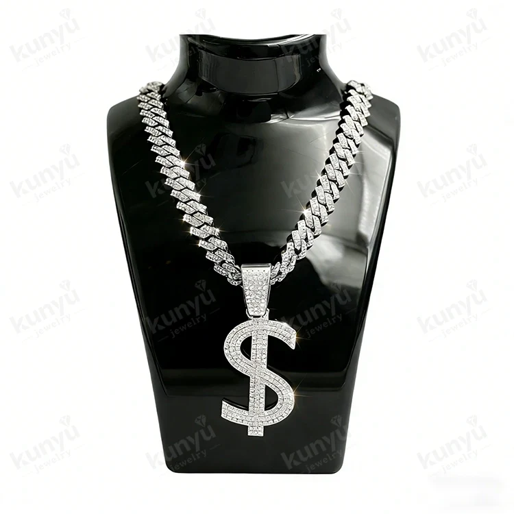 Hip Hop Dollar İşarəsi Boyunbağı Hip Hop Dollar İşarəsi Boyunbağı