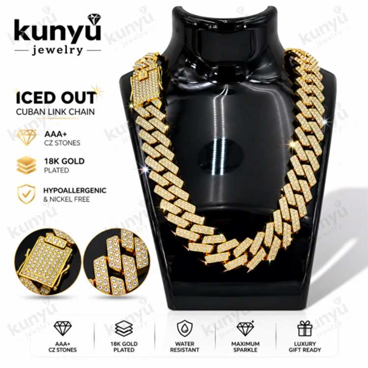 Iced Out Kuba Link Chain