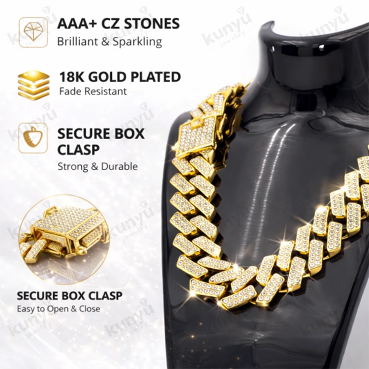 Iced Out Kuba Link Chain